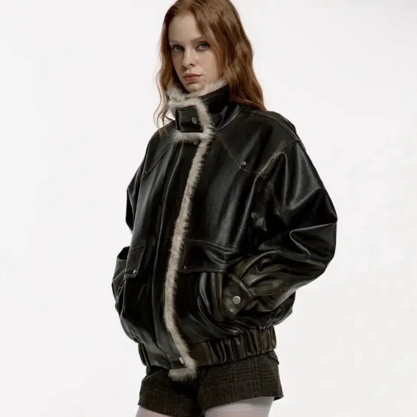 [BUNJANG] Roughneck Leather Mustang S Jacket / 러프넥 레더 무스탕 s (텍만 제거했어요)