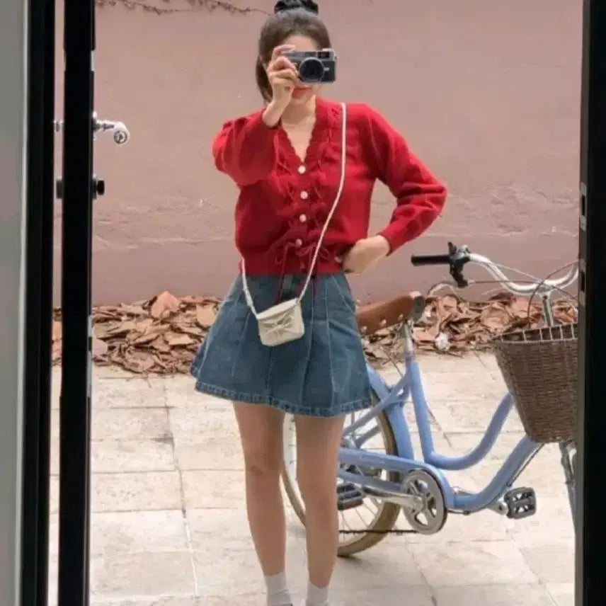 [BUNJANG] Your Lime Denim Skirt / 유어라임 청치마