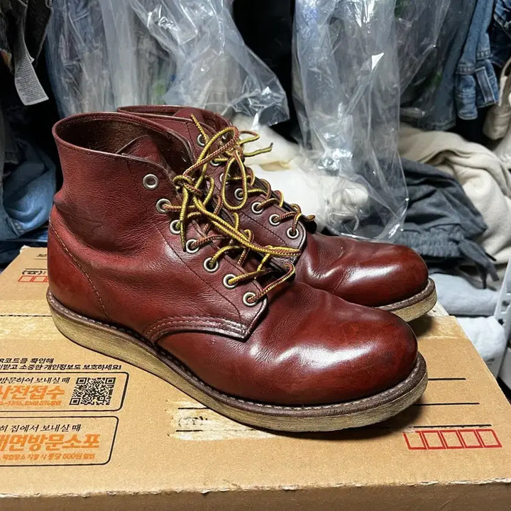 [BUNJANG] Red Wing 9105 Round Toe Boots / 레드윙 라운드토 9105 D8
