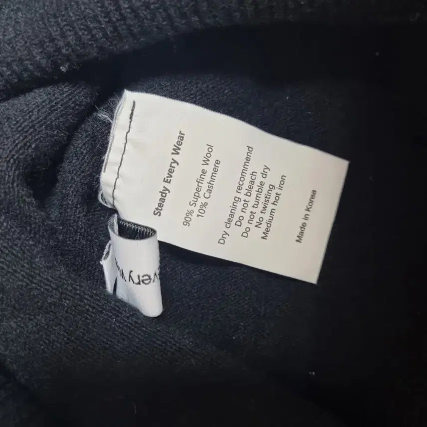[BUNJANG] Steadyus Where Wool Cashmere Turtleneck Knit Black Size 3 / 스테디에브리웨어 울 캐시미어 터틀넥 니트 블랙 3사이즈