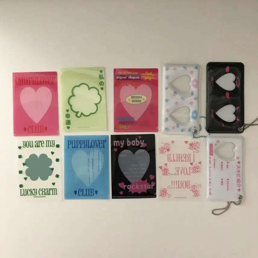[BUNJANG] My Fave Archive Bundle Set Heart Mini Photo Holder / 일괄) 마페아 마이페이브아카이브 하트 증사홀더 악마 포카 엘자홀더