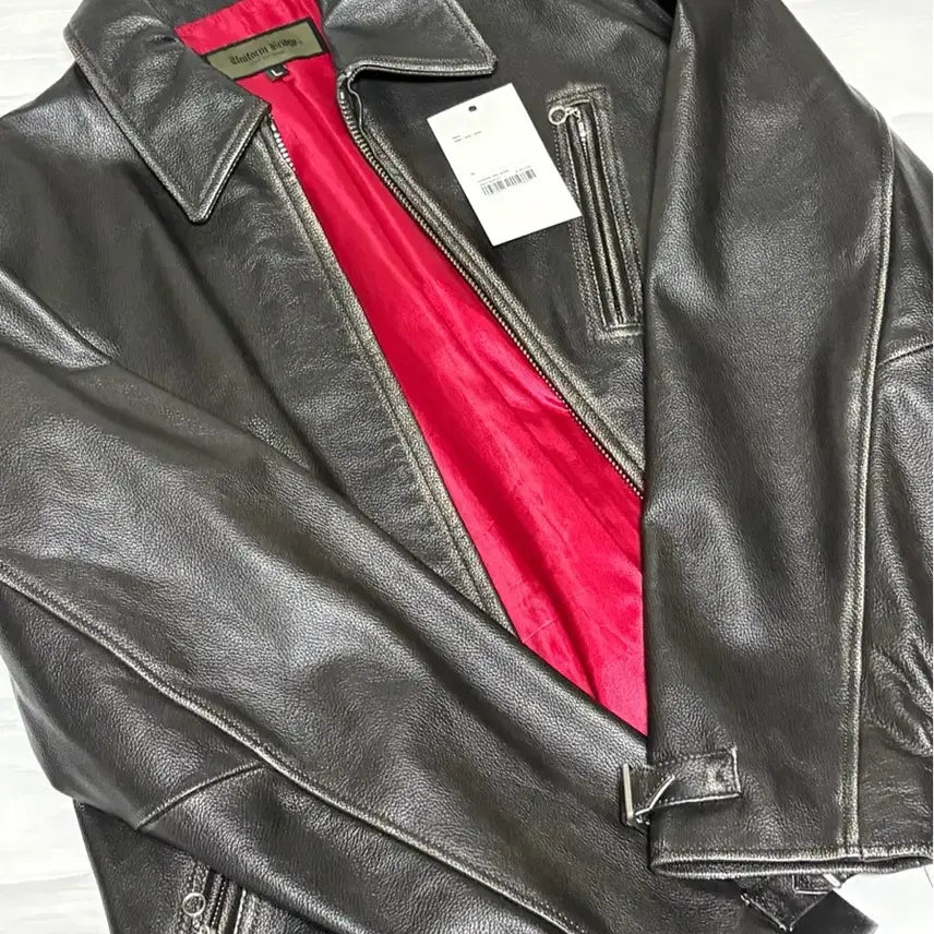 [BUNJANG] Uniform Bridge Leather Jacket / 유니폼브릿지 레더 자켓