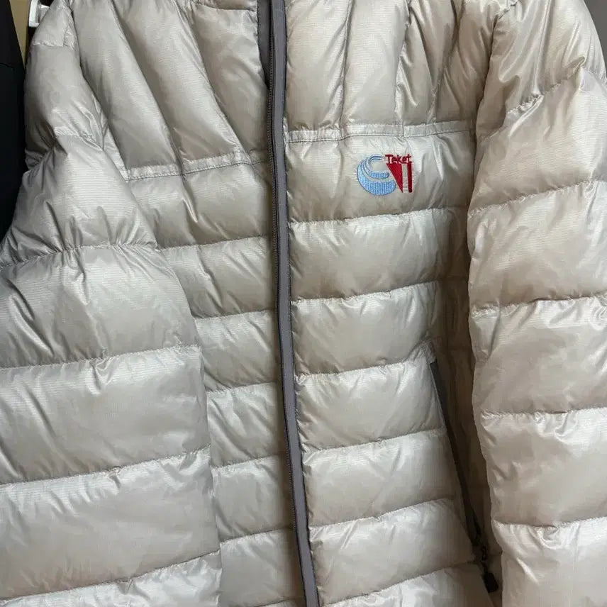 [BUNJANG] TeKet Light Gray Lightweight Padded Jacket / 테켓 경량패딩 라이트그레이 s