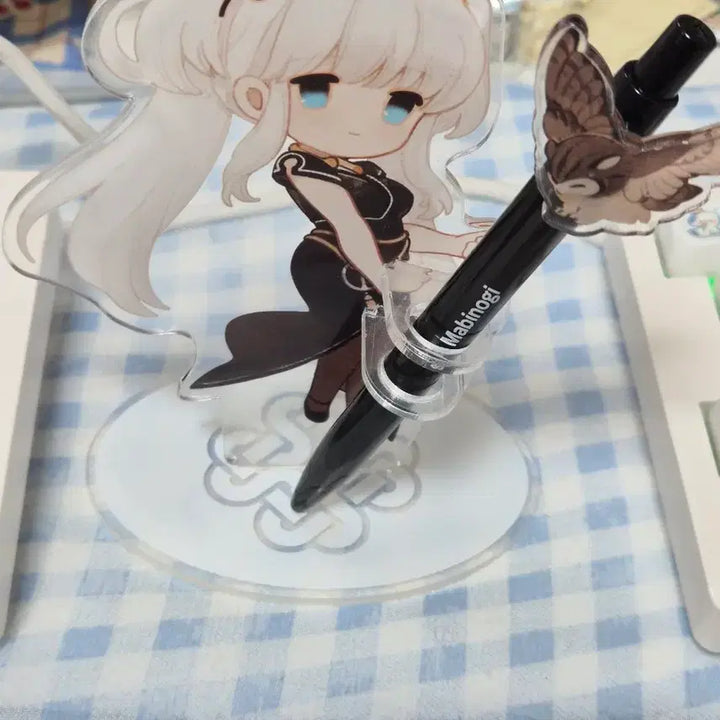 [BUNJANG] Mabinogi Nao Acrylic Stand &amp; Owl Ballpoint Pen Set / 마비노기 나오 아크릴스탠드+부엉이 볼펜