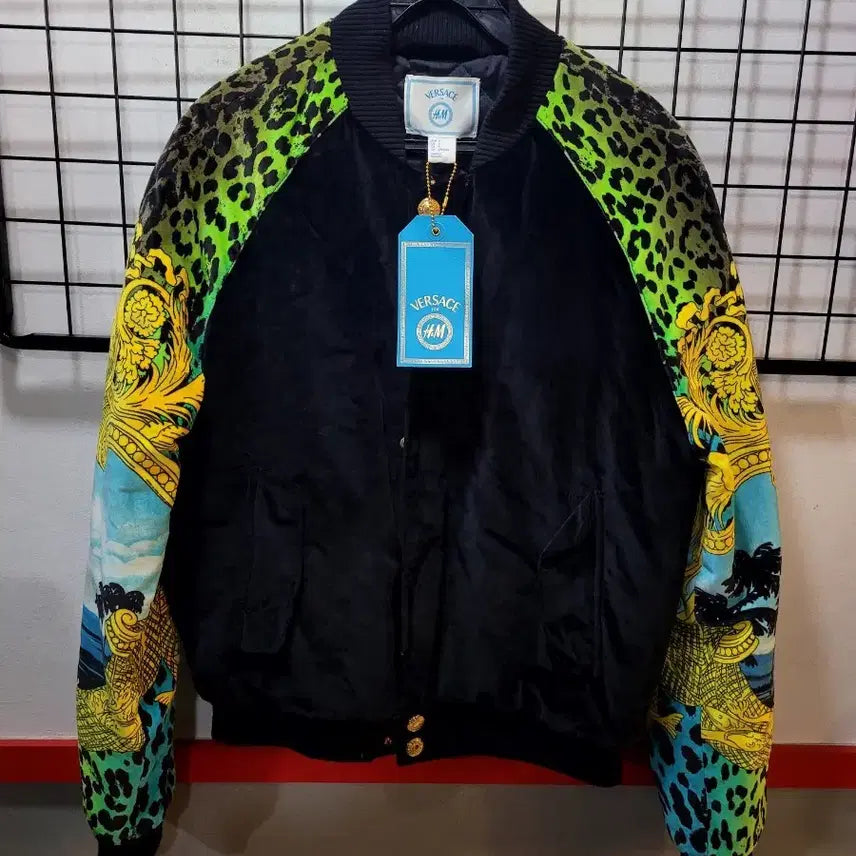 [BUNJANG] Versace x H&M Kanye West Velvet Star Jacket / 정품 베르사체 X H&M 칸예웨스트 벨벳 스타장 (한정판)