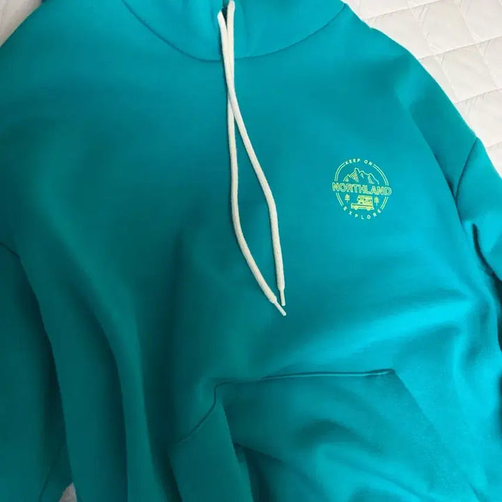 [BUNJANG] Teal Hooded Sweatshirt / 청록색 후드티 양도합니다