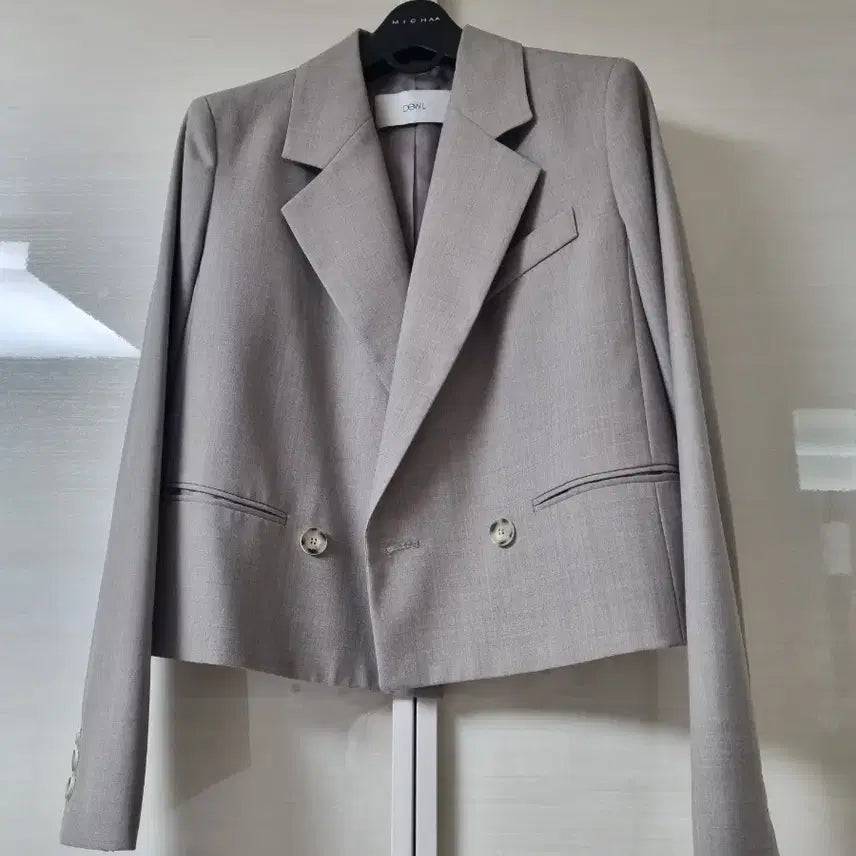 [BUNJANG] Dual Button Cropped Jacket (Size 55) / 듀얼자켓(55)