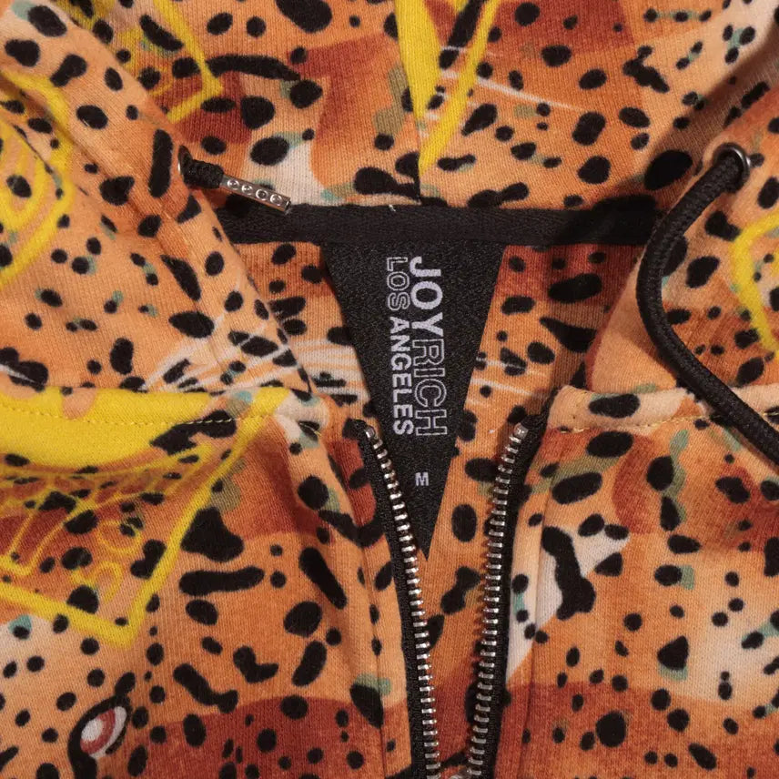 [BUNJANG] Joyrich Leopard Hooded Zip-up Jacket / 조이리치 레오파드 후드집업 C213