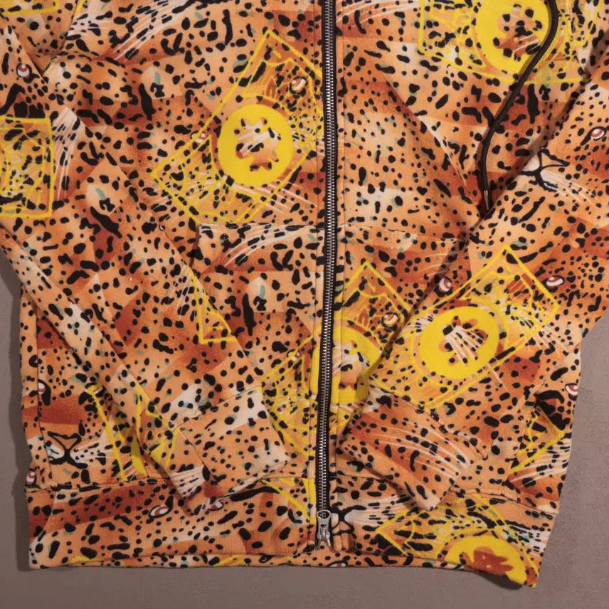 [BUNJANG] Joyrich Leopard Hooded Zip-up Jacket / 조이리치 레오파드 후드집업 C213