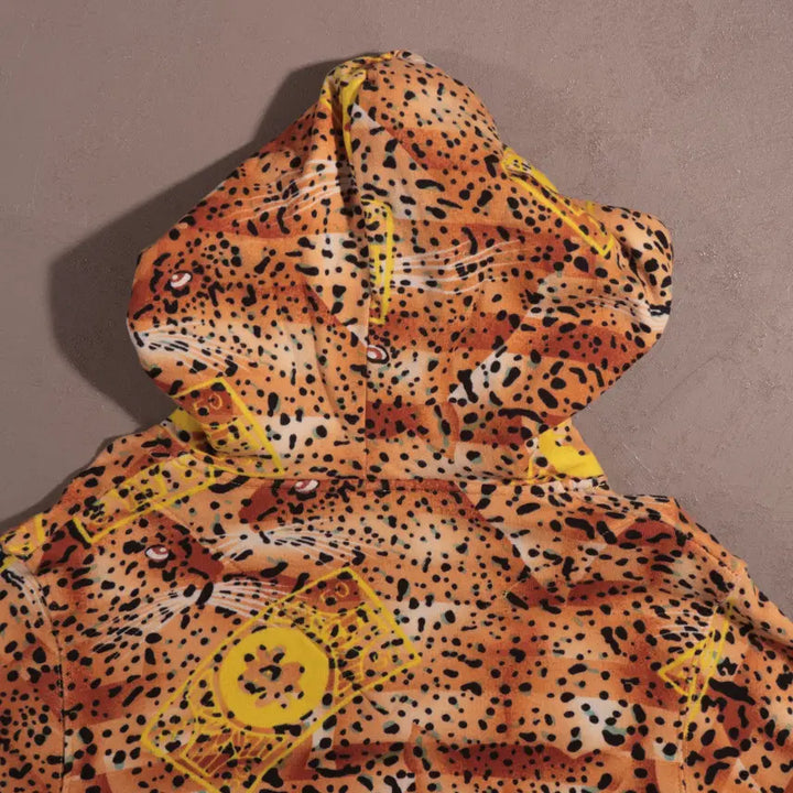 [BUNJANG] Joyrich Leopard Hooded Zip-up Jacket / 조이리치 레오파드 후드집업 C213