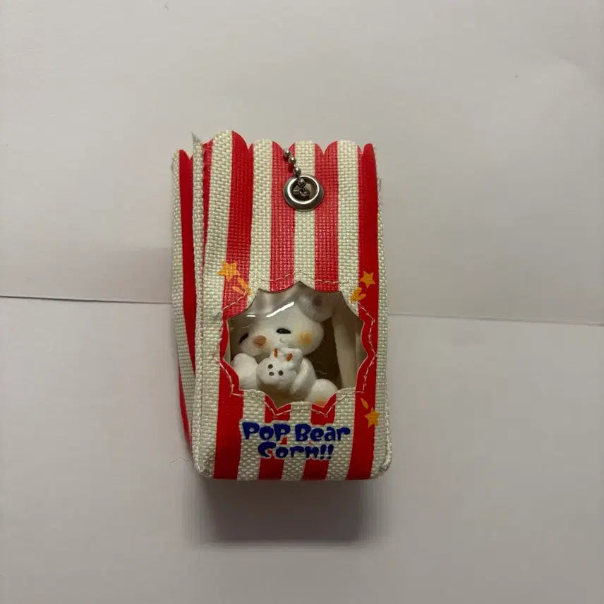 [BUNJANG] Popcorn Bear Keyring / 랜덤 가챠 팝콘 베어 팝 베어 콘 키링