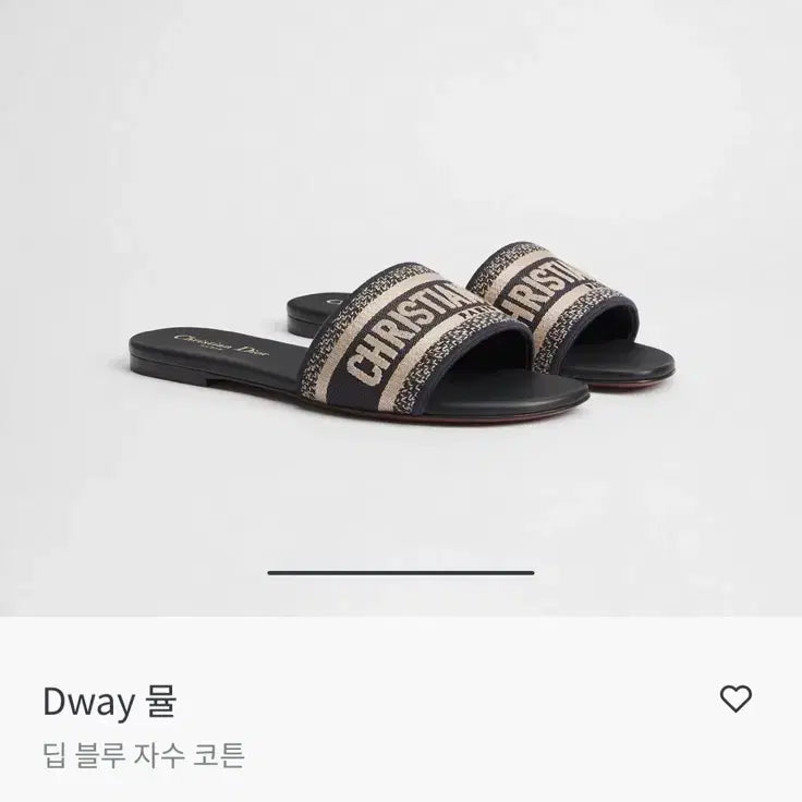 [BUNJANG] Dior Mule Embroidered Cotton / 디올 뮬 자수 코튼 (새상품)