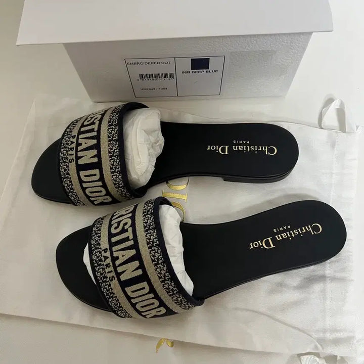 [BUNJANG] Dior Mule Embroidered Cotton / 디올 뮬 자수 코튼 (새상품)