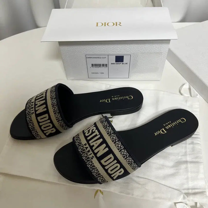 [BUNJANG] Dior Mule Embroidered Cotton / 디올 뮬 자수 코튼 (새상품)