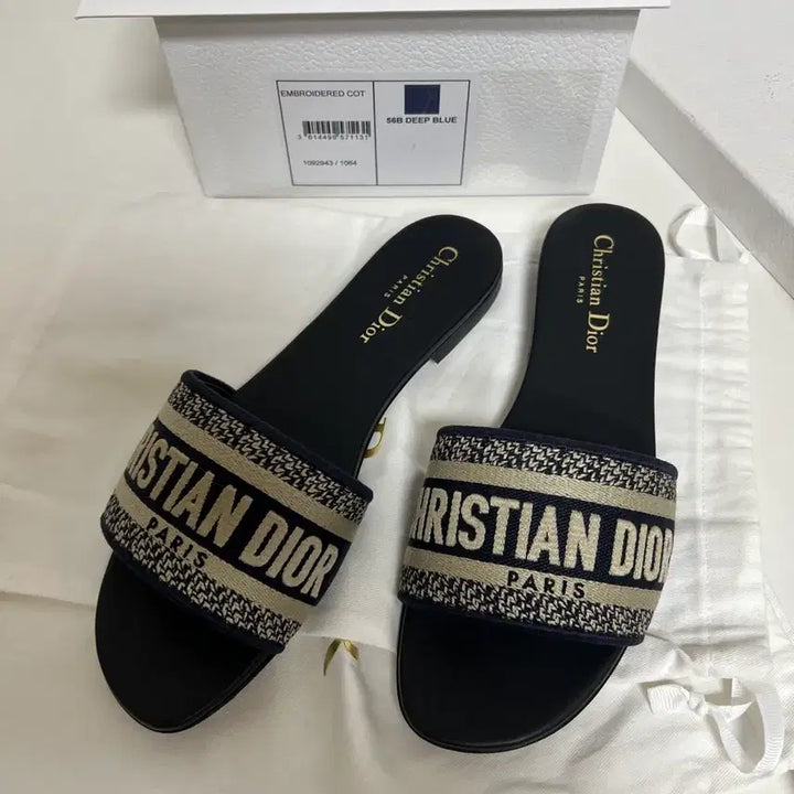 [BUNJANG] Dior Mule Embroidered Cotton / 디올 뮬 자수 코튼 (새상품)