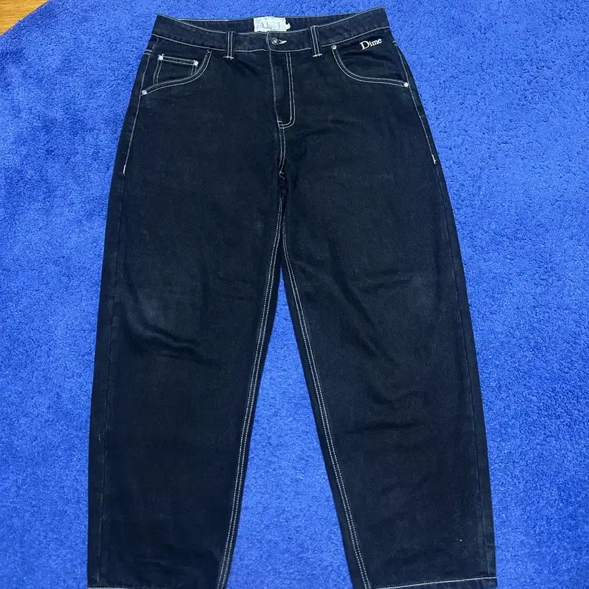 [BUNJANG] Dime Black 배기 팬츠 / Dime 다임 배기 팬츠 블랙 32