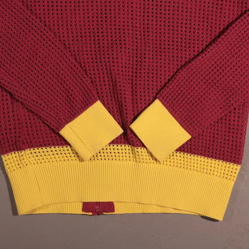[BUNJANG] Vintage Kitsch Net Hooded Zip-up / 일본빈티지 키치 그물 후드집업 C216