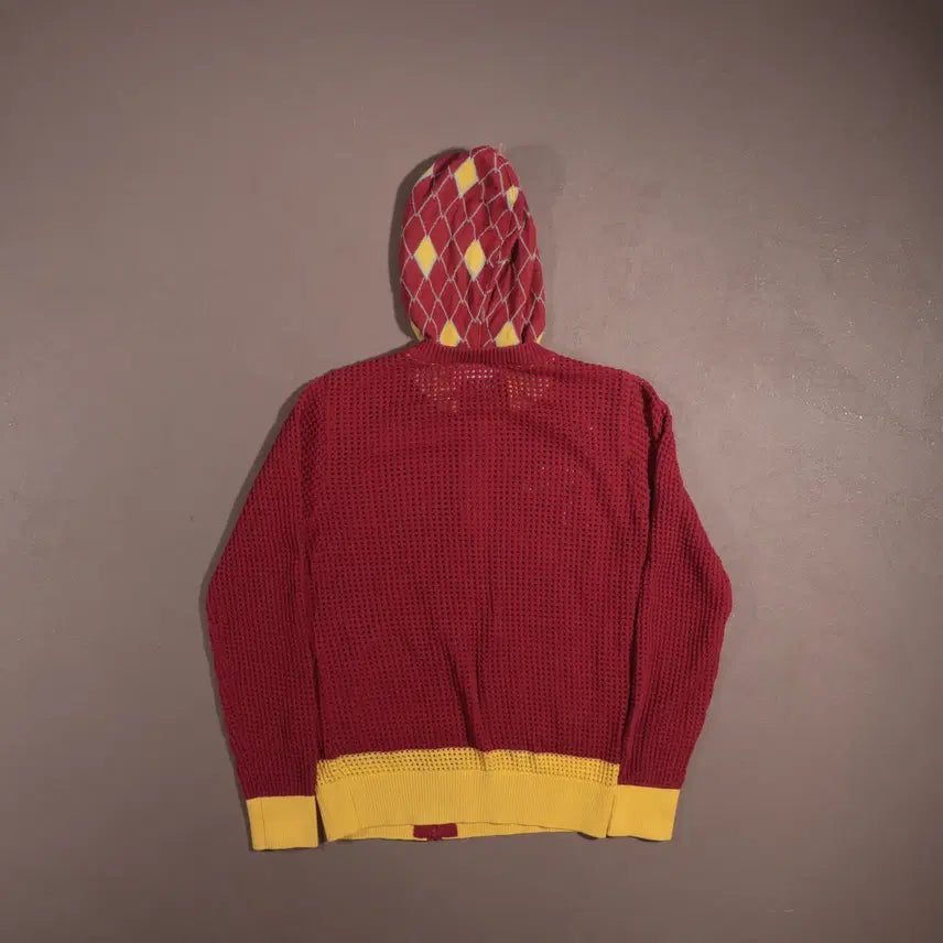 [BUNJANG] Vintage Kitsch Net Hooded Zip-up / 일본빈티지 키치 그물 후드집업 C216