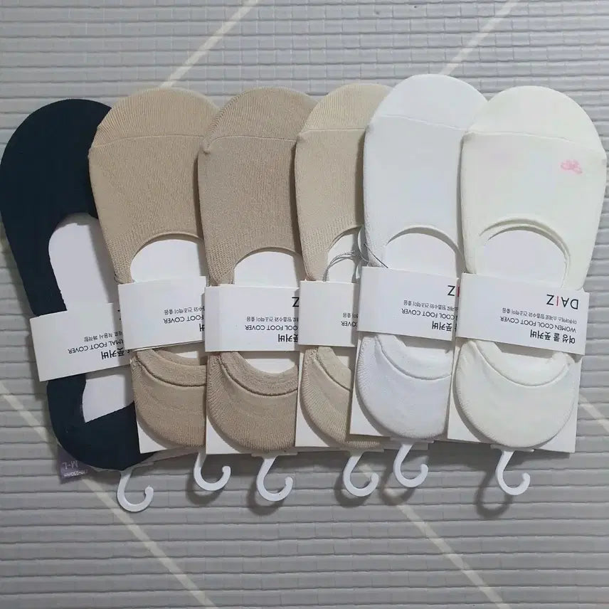 [BUNJANG] DAIZ Women's Cool Foot Cover Socks Set / .(새상품)6족일괄 DAIZ 여성 쿨 풋커버.덧신.양말