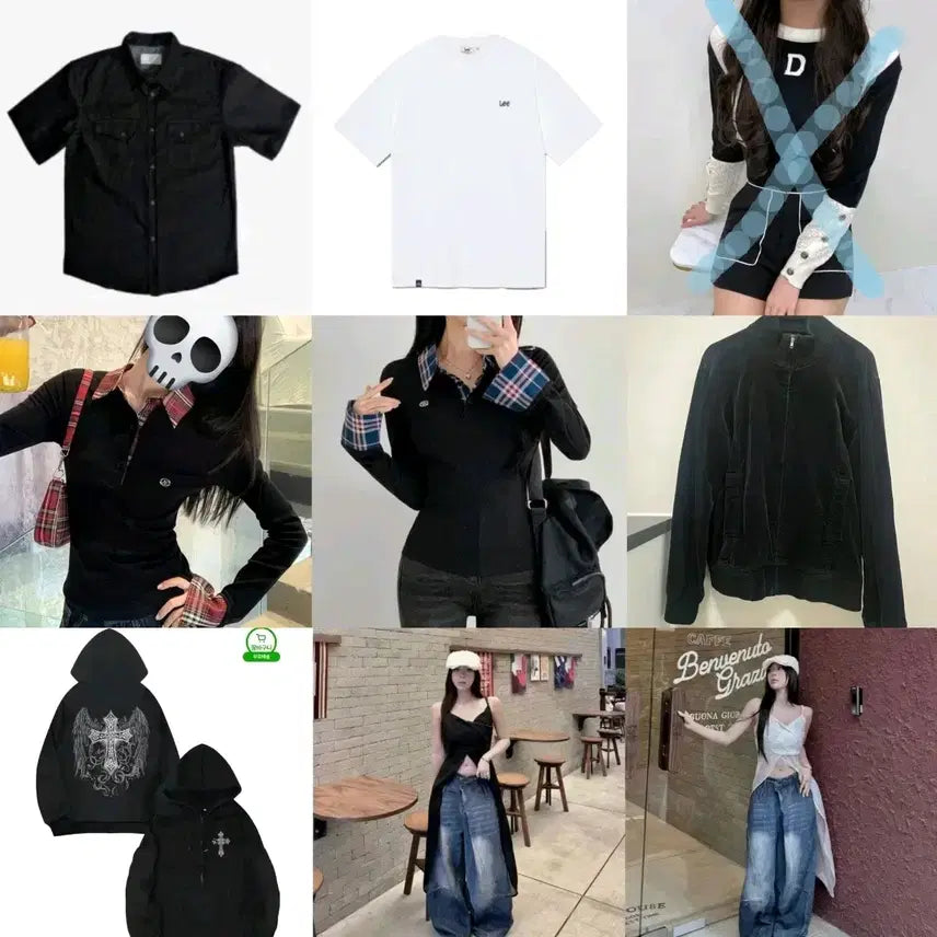 [BUNJANG] Ablie Black and White Apparel Collection / 에이블리 블레이저 정장 자켓 무채색 의류 모음 교신