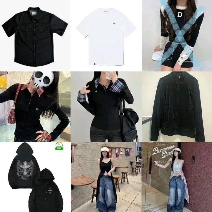 [BUNJANG] Ablie Black and White Apparel Collection / 에이블리 블레이저 정장 자켓 무채색 의류 모음 교신