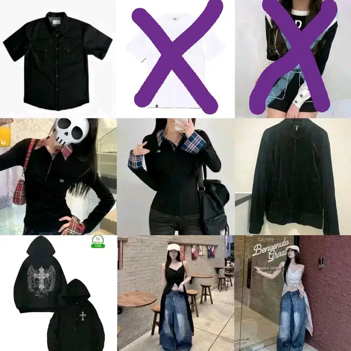 [BUNJANG] Ablie Black and White Apparel Collection / 에이블리 블레이저 정장 자켓 무채색 의류 모음 교신