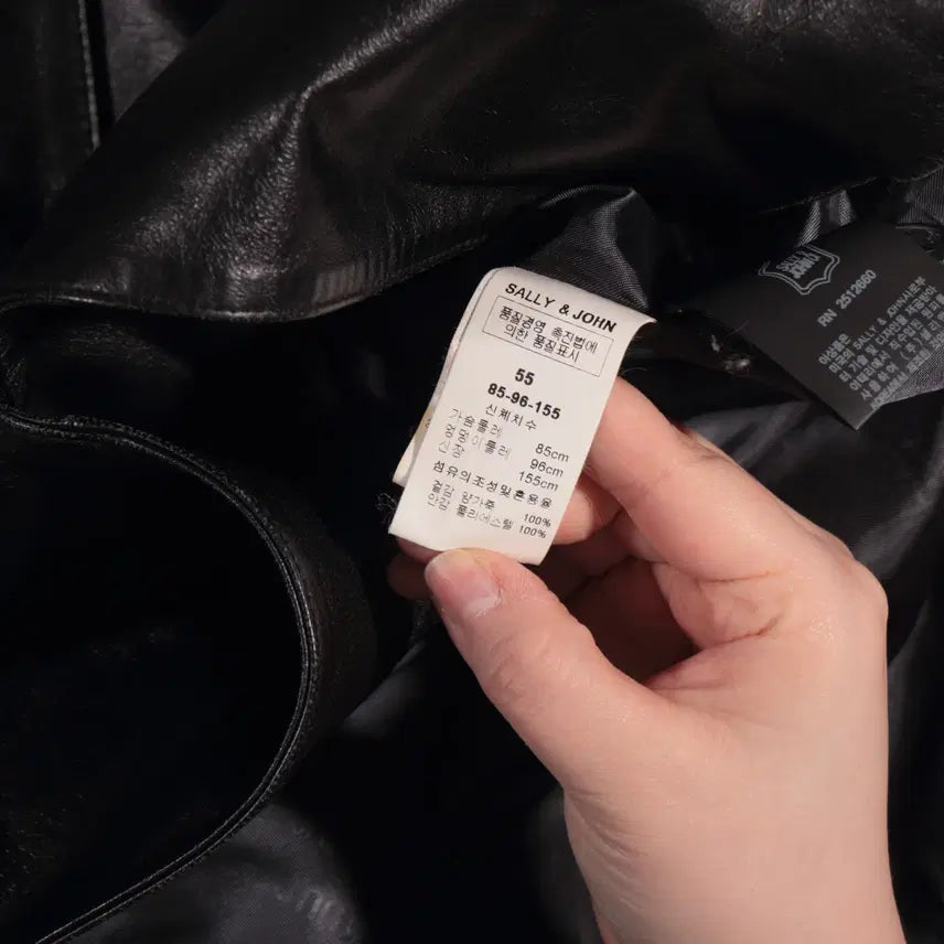 [BUNJANG] SALLY&amp;JOHN Leather Blazer Jacket / SALLY&amp;JOHN 가죽 블레이저 자켓 C217