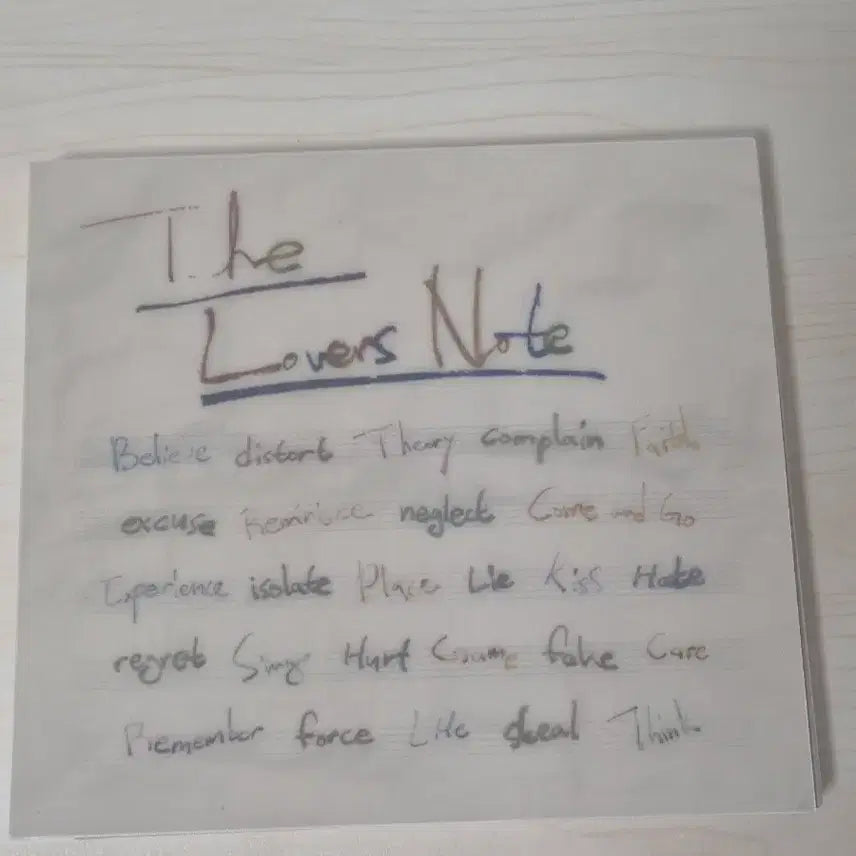 [BUNJANG] Hong Isaac The Lovers Note EP Album / 홍이삭 미니앨범(EP) 'The Lovers Note'