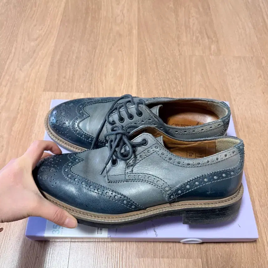 [BUNJANG] Jang Gkarlo Morelli Leather Wingtip Shoes / 장까를로모렐리 정품 250ㅡ255사이즈 소가죽 구두 신발!
