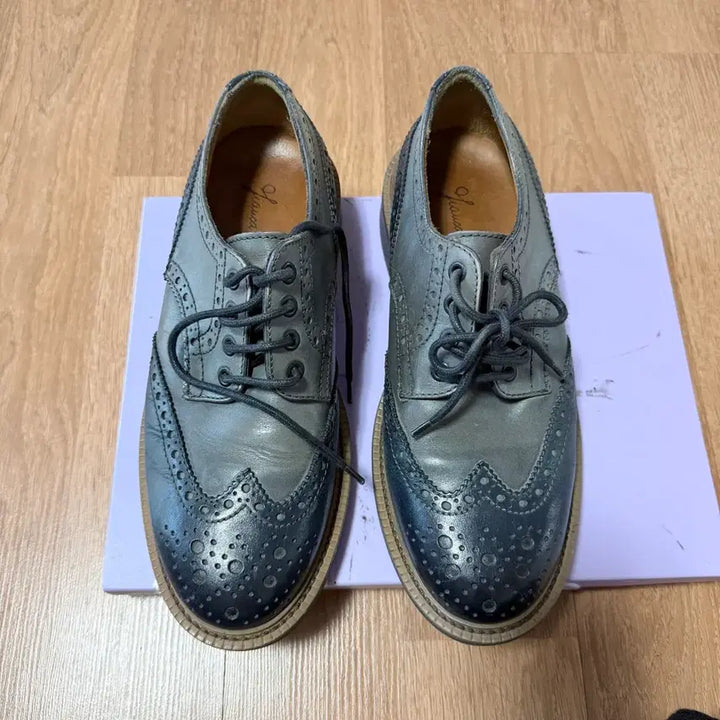 [BUNJANG] Jang Gkarlo Morelli Leather Wingtip Shoes / 장까를로모렐리 정품 250ㅡ255사이즈 소가죽 구두 신발!
