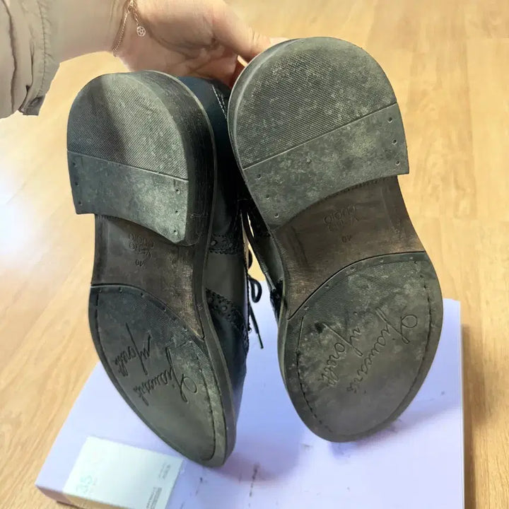 [BUNJANG] Jang Gkarlo Morelli Leather Wingtip Shoes / 장까를로모렐리 정품 250ㅡ255사이즈 소가죽 구두 신발!