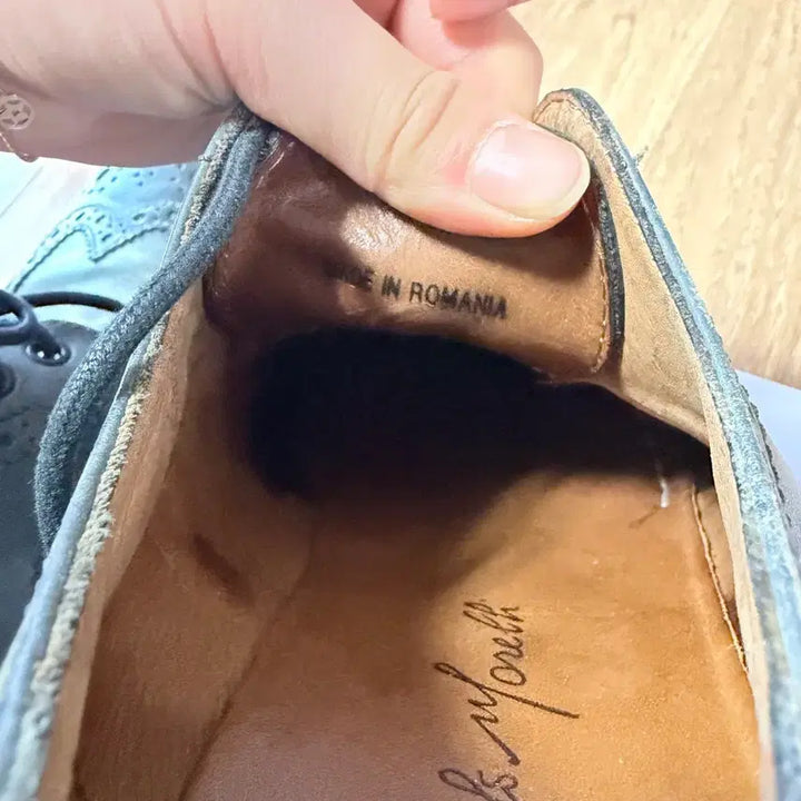 [BUNJANG] Jang Gkarlo Morelli Leather Wingtip Shoes / 장까를로모렐리 정품 250ㅡ255사이즈 소가죽 구두 신발!
