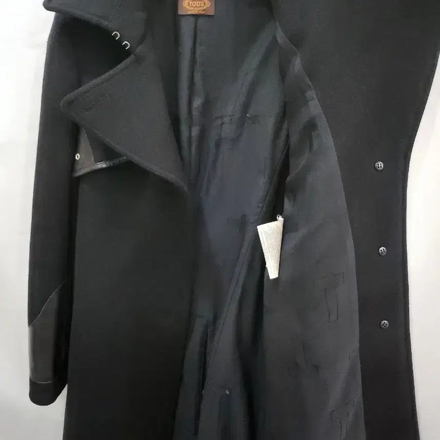 [BUNJANG] Tods Wool-Cashmere Leather Trim Women's Coat / (정품)토즈 울-캐시미어 가죽 트리밍 여성 코트