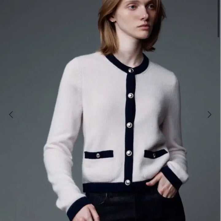 [BUNJANG] Sie Miel Trimming Wool Cardigan / [시에 sie] 미엘 트리밍 울 가디건_크림/M