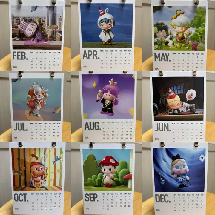 [BUNJANG] Pop Mart 2025 Calendar / 팝마트 2025 캘린더 달력