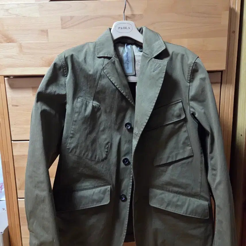 [BUNJANG] Ten C Drill Jacket Khaki 50 / 텐씨 드릴자켓 카키 50사이즈