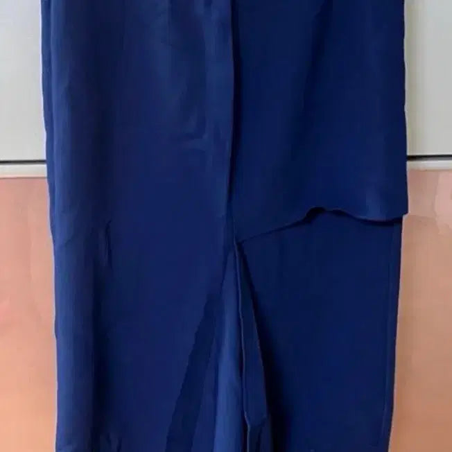 [BUNJANG] Navy Slit Detail Skirt / 네이비 트임 디테일 스커트