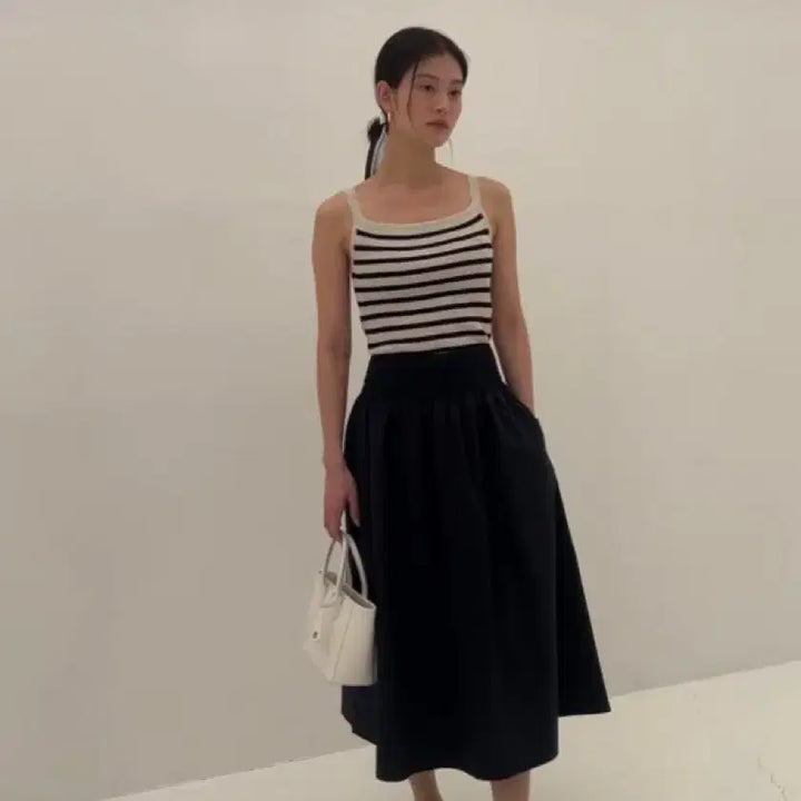 [SOLD OUT] (새상품) 시에 sie 시아 포플린 스커트 네이비