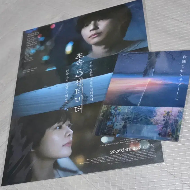 [BUNJANG] 5 Centimeters Per Second Poster and Art Card Bundle Set / 초속5센티미터 포스터와 아트카드 일괄 가격