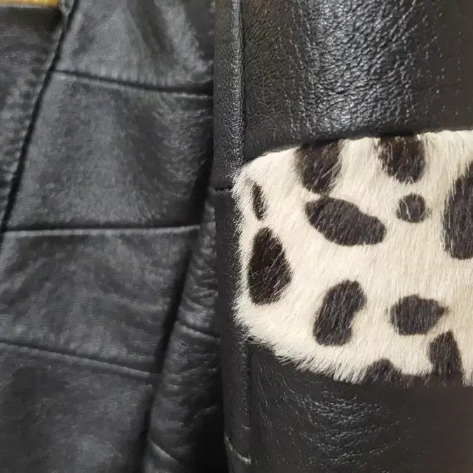 [BUNJANG] Saint Laurent Patchwork Leather Jacket / 생로랑 패치워크 가죽쟈켓