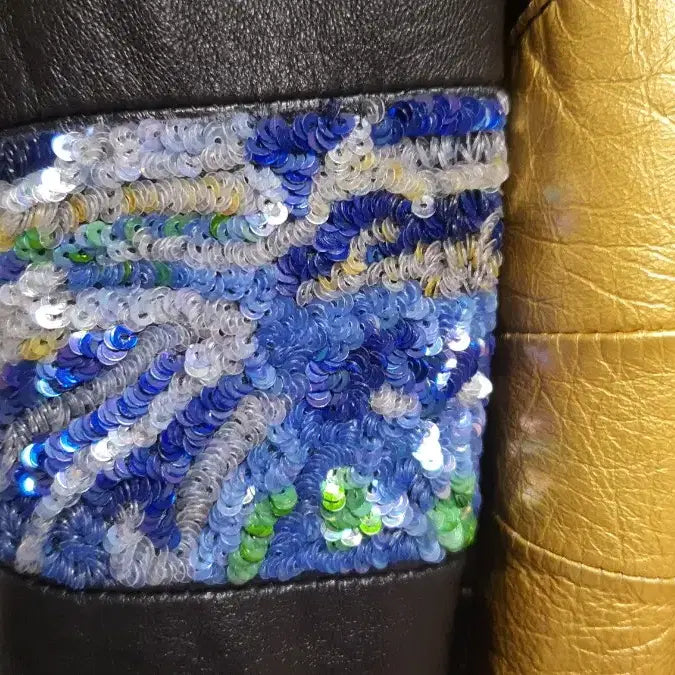 [BUNJANG] Saint Laurent Patchwork Leather Jacket / 생로랑 패치워크 가죽쟈켓