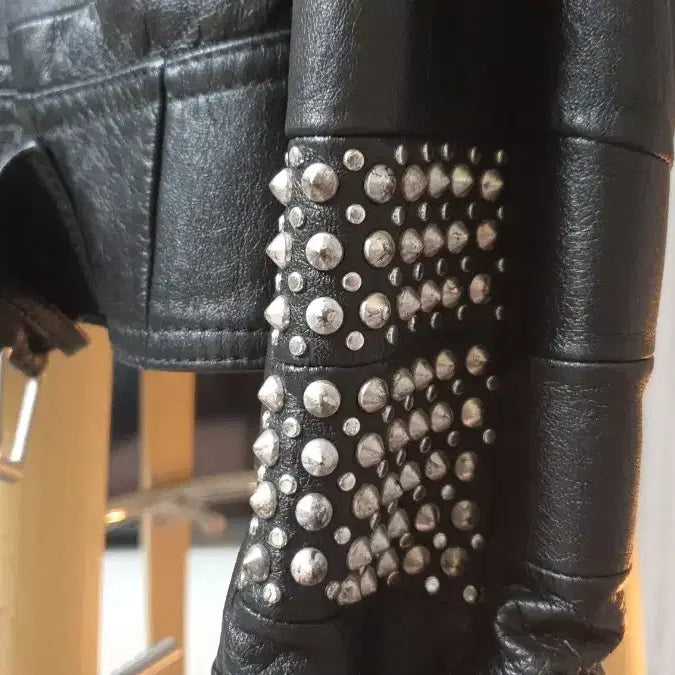 [BUNJANG] Saint Laurent Patchwork Leather Jacket / 생로랑 패치워크 가죽쟈켓