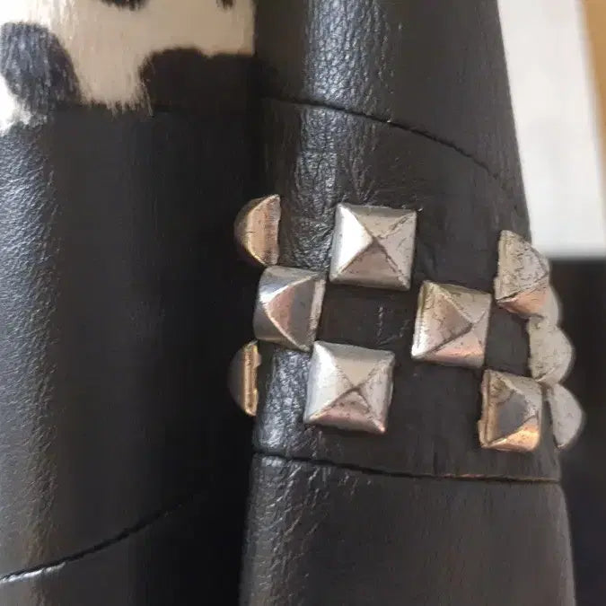 [BUNJANG] Saint Laurent Patchwork Leather Jacket / 생로랑 패치워크 가죽쟈켓