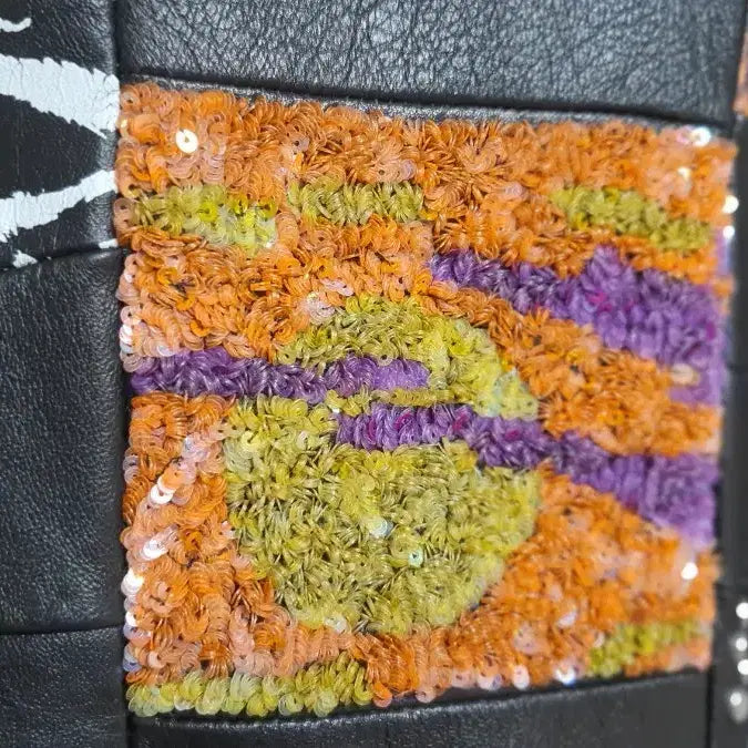 [BUNJANG] Saint Laurent Patchwork Leather Jacket / 생로랑 패치워크 가죽쟈켓