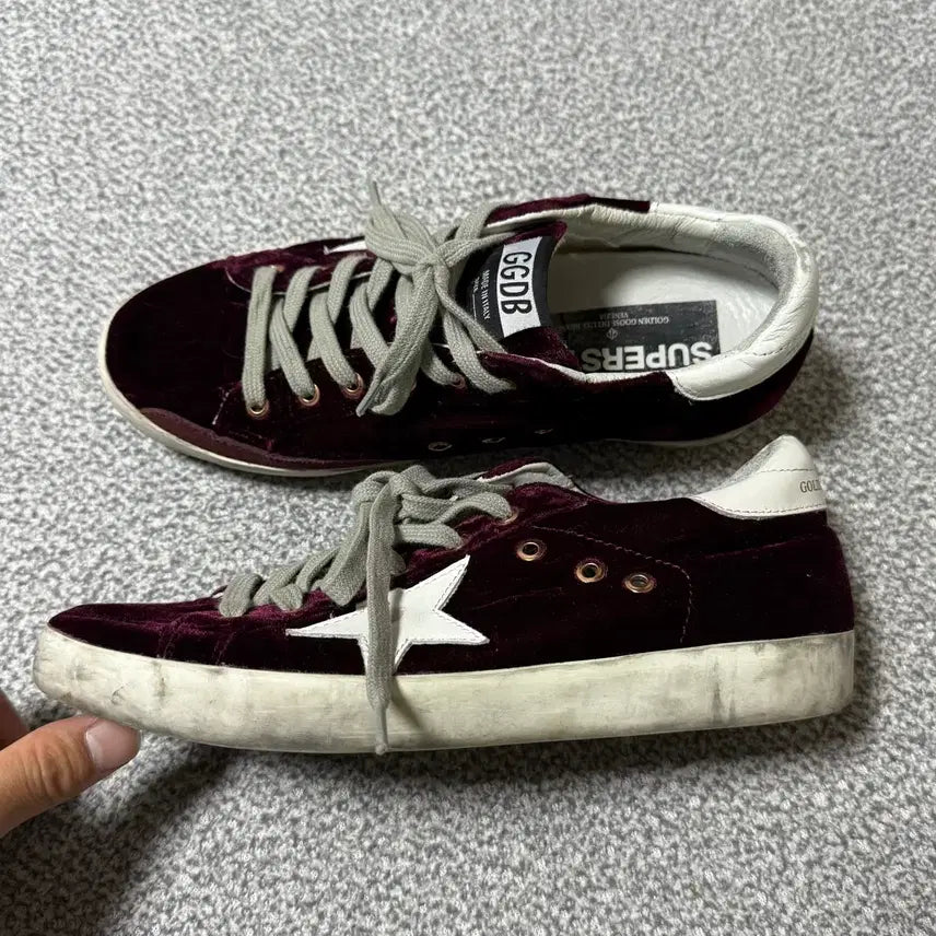 [BUNJANG] Golden Goose Velvet Sneakers / 골든구스 벨벳 스니커즈 38 240-245