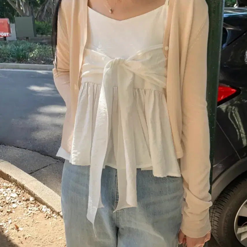 [BUNJANG] Ganesra Sena Sleeveless Top / 가내스라 세나 슬리브리스