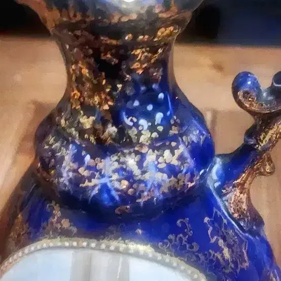 [BUNJANG] Royal Vienna Ceramic Teapot / 독일제 100년 역사 로열 비엔나 세라믹 모방 청금채 인물문 주전자