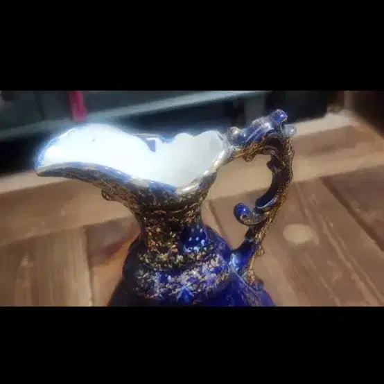 [BUNJANG] Royal Vienna Ceramic Teapot / 독일제 100년 역사 로열 비엔나 세라믹 모방 청금채 인물문 주전자