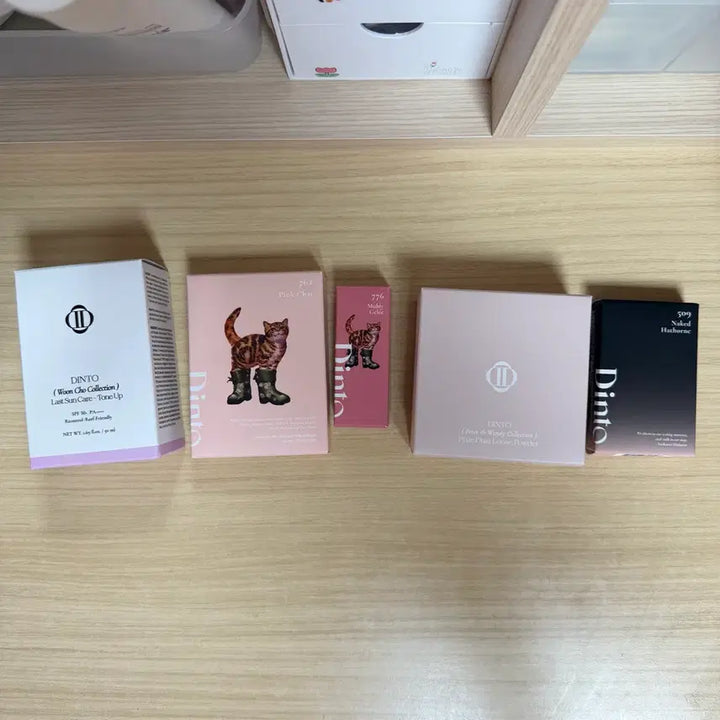 [BUNJANG] Dinto Yeo-cool Base Makeup Bundle Set / (미개봉/일괄판매) 딘토 여쿨 베이스 립 파우더 블러셔 아이섀도우