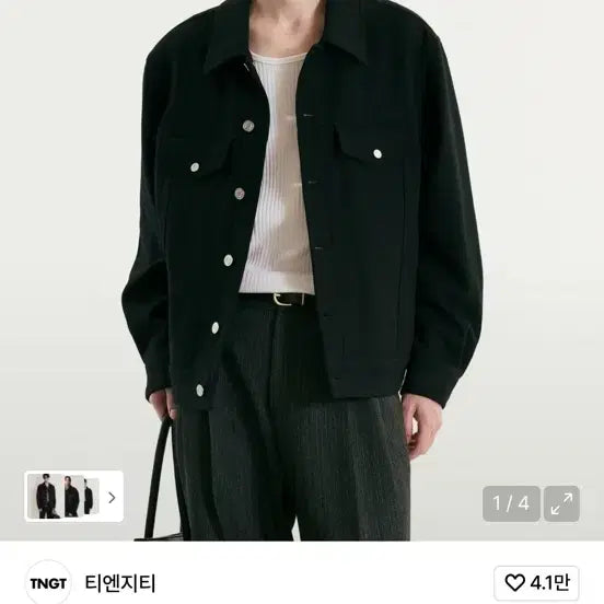 [BUNJANG] TNGT Wool Trucker Jacket / tngt 티엔지티 울 트러커 자켓